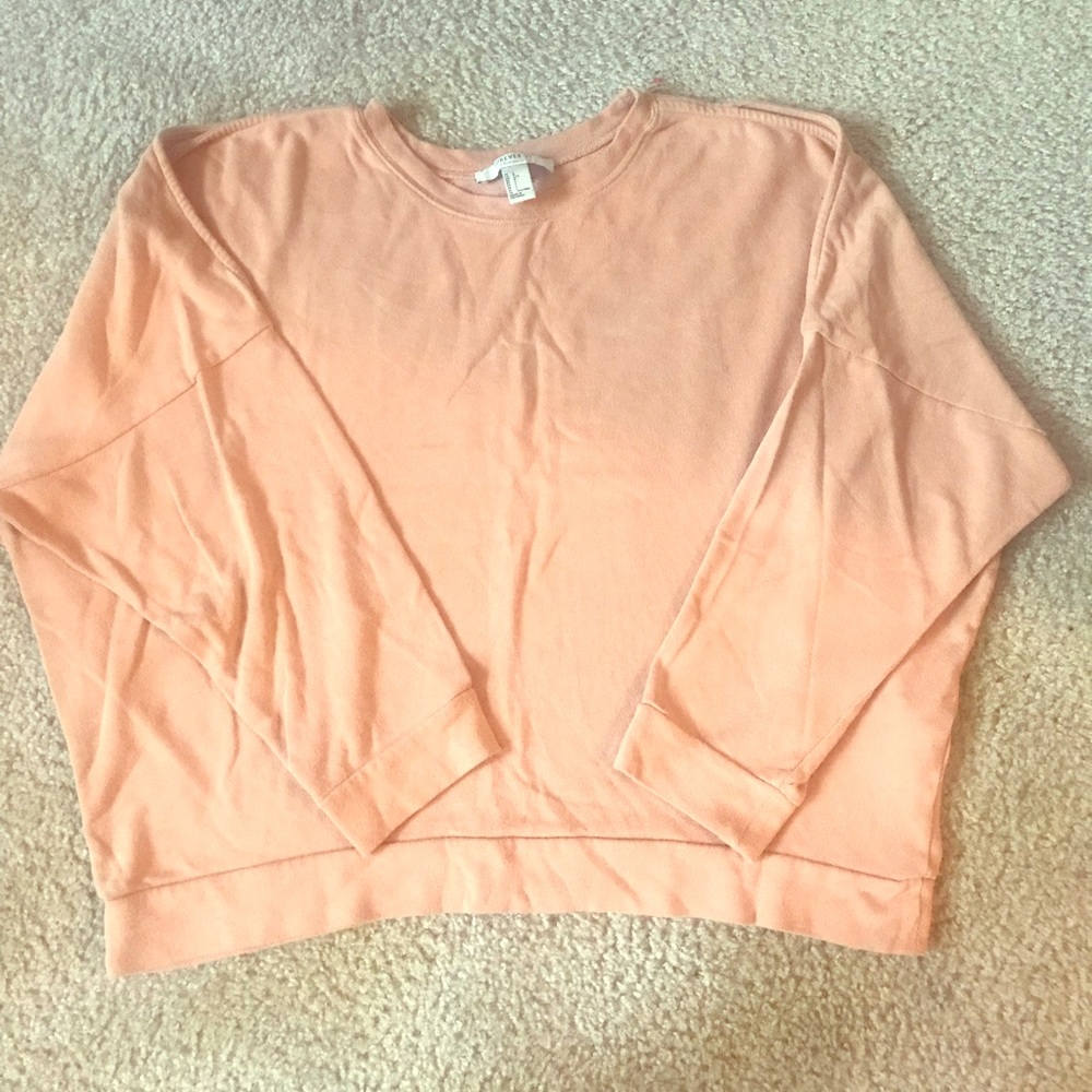 Cropped oversized sweater
